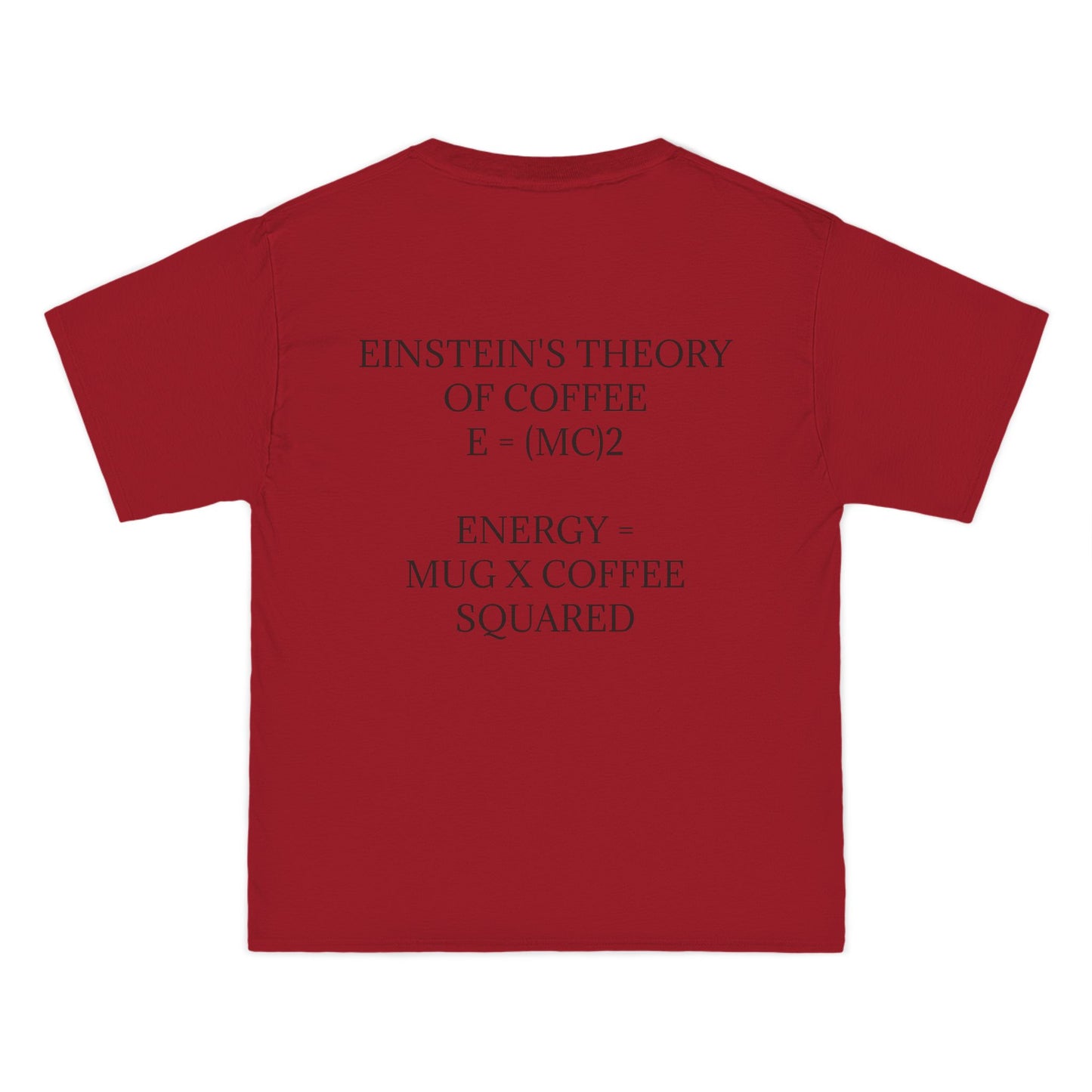 Einstein's Theory Of Coffee Men's Short-Sleeve Crewneck Tee