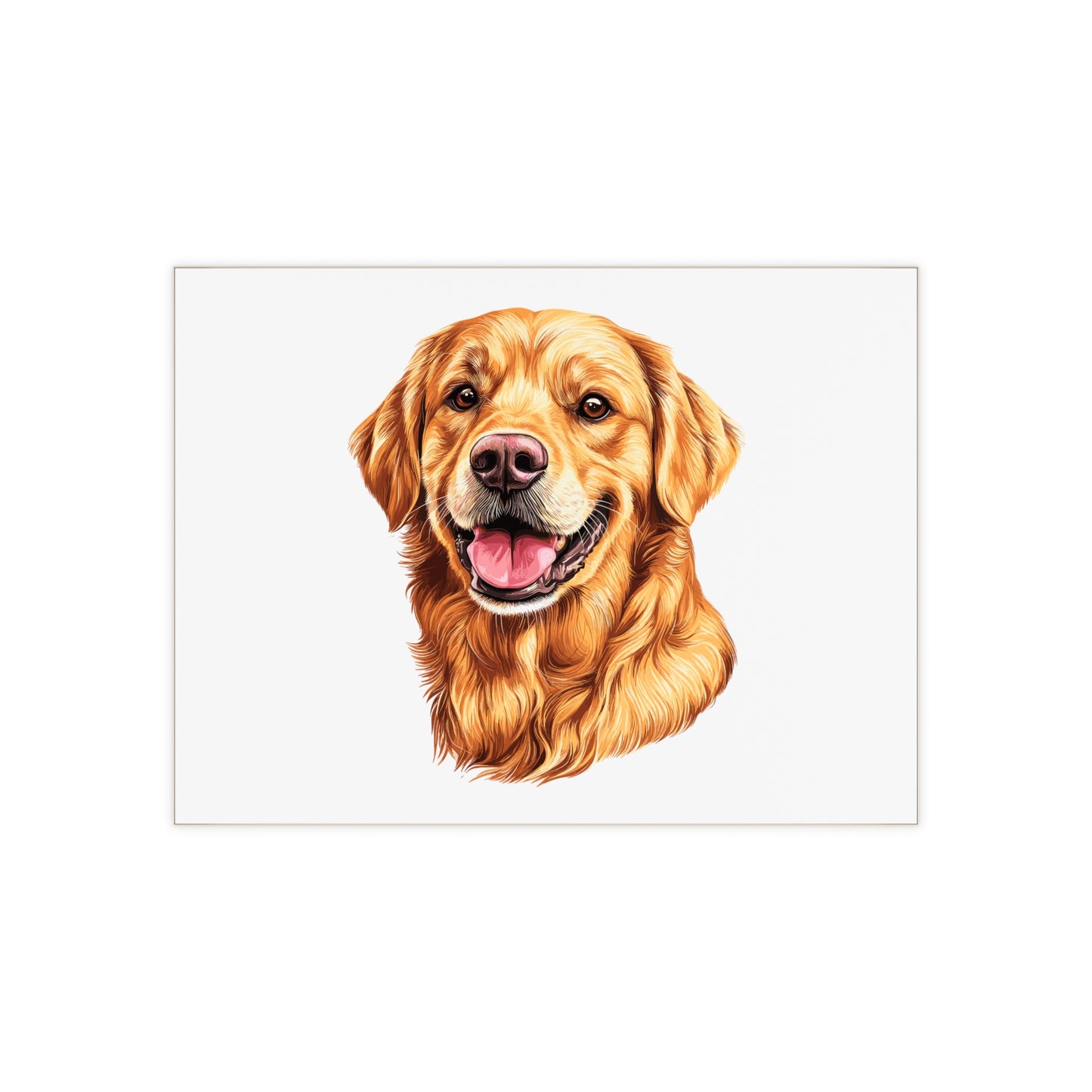 Golden Head Ceramic Photo Tile