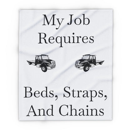Beds, Straps, And Chains Arctic Fleece Blanket