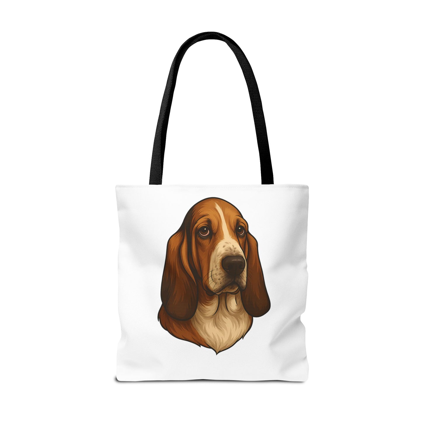 Basset Hound Head Tote Bag