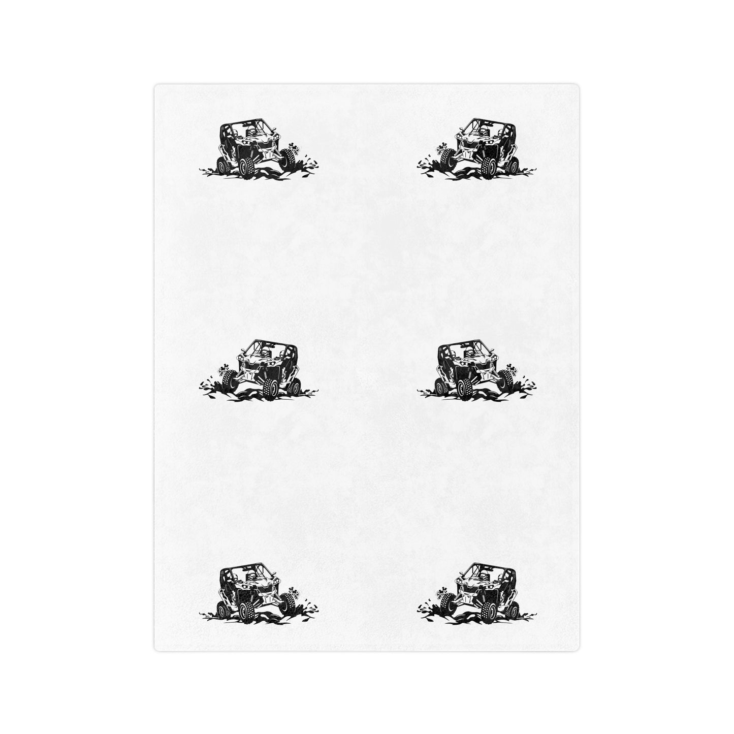 Slinging Mud Side By Side Velveteen Microfiber Blanket