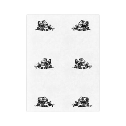 Slinging Mud Side By Side Velveteen Microfiber Blanket