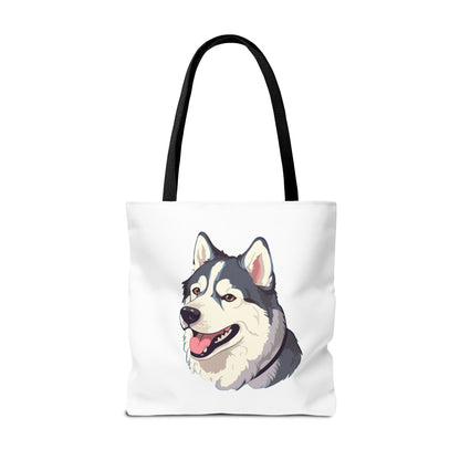 Malamute Head Tote Bag