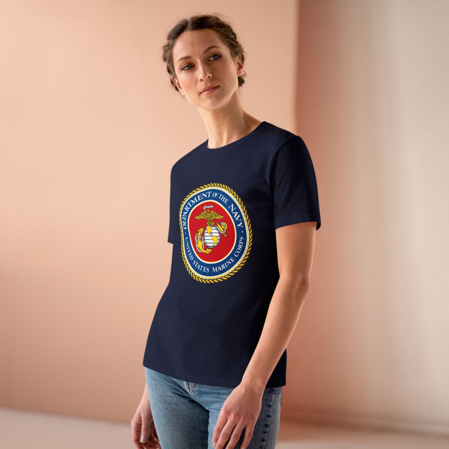 US Marine Corps Women's Short Sleeve Crewneck Tee