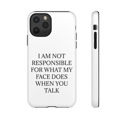 When You Talk iPhone Case