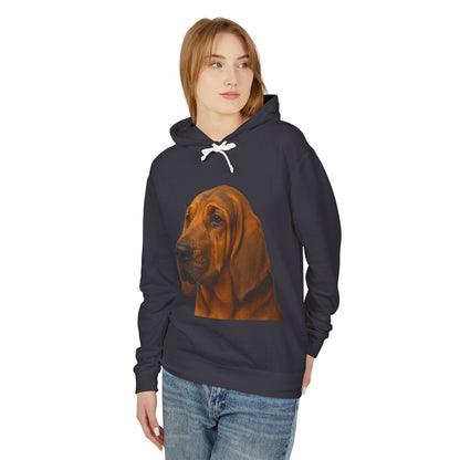 Bloodhound Head Unisex Lightweight Hoodie