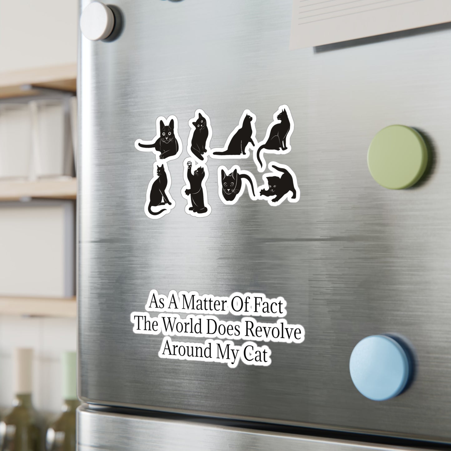 Matter Of Fact Cat Vinyl Decal
