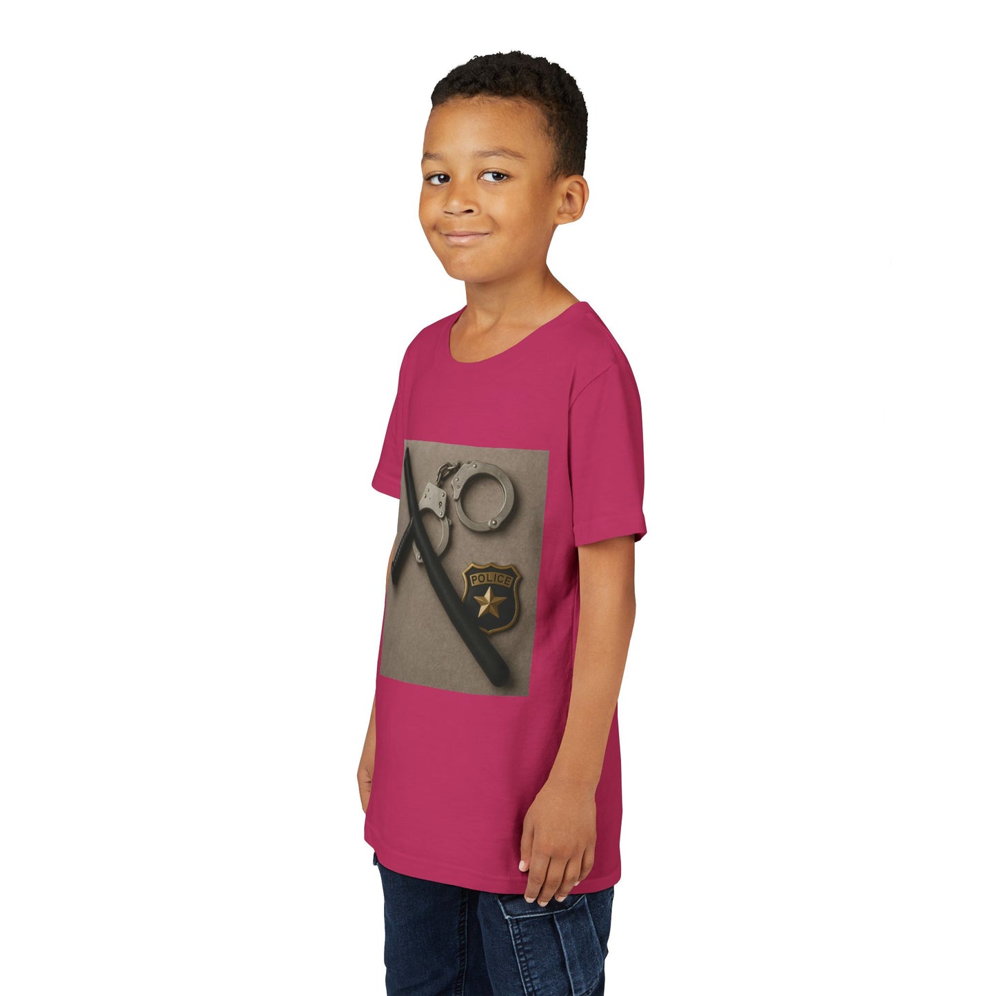 Law Enforcement Appreciation Youth Unisex Short Sleeve Crewneck Tee
