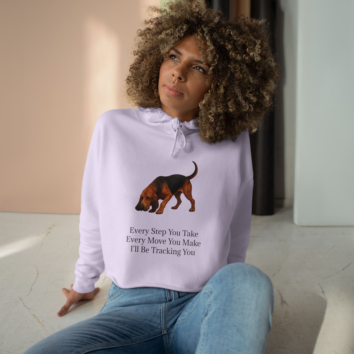 Tracking You Women's Crop Hoodie