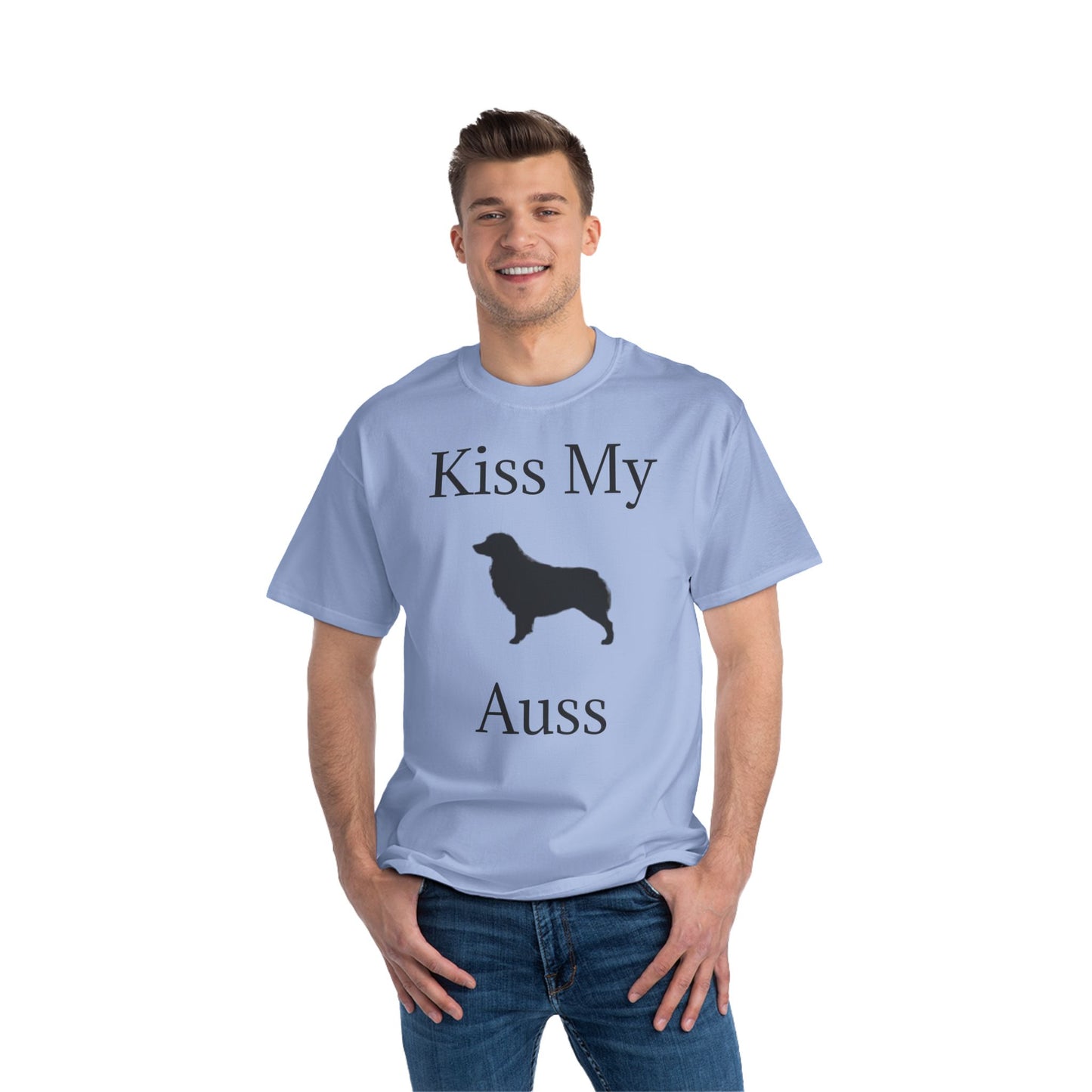 Kiss My Auss Men's Short-Sleeve Crewneck Tee