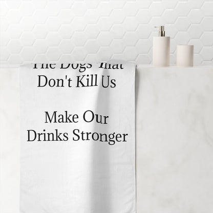 Drinks Stronger Mink-Cotton  Beach Towel