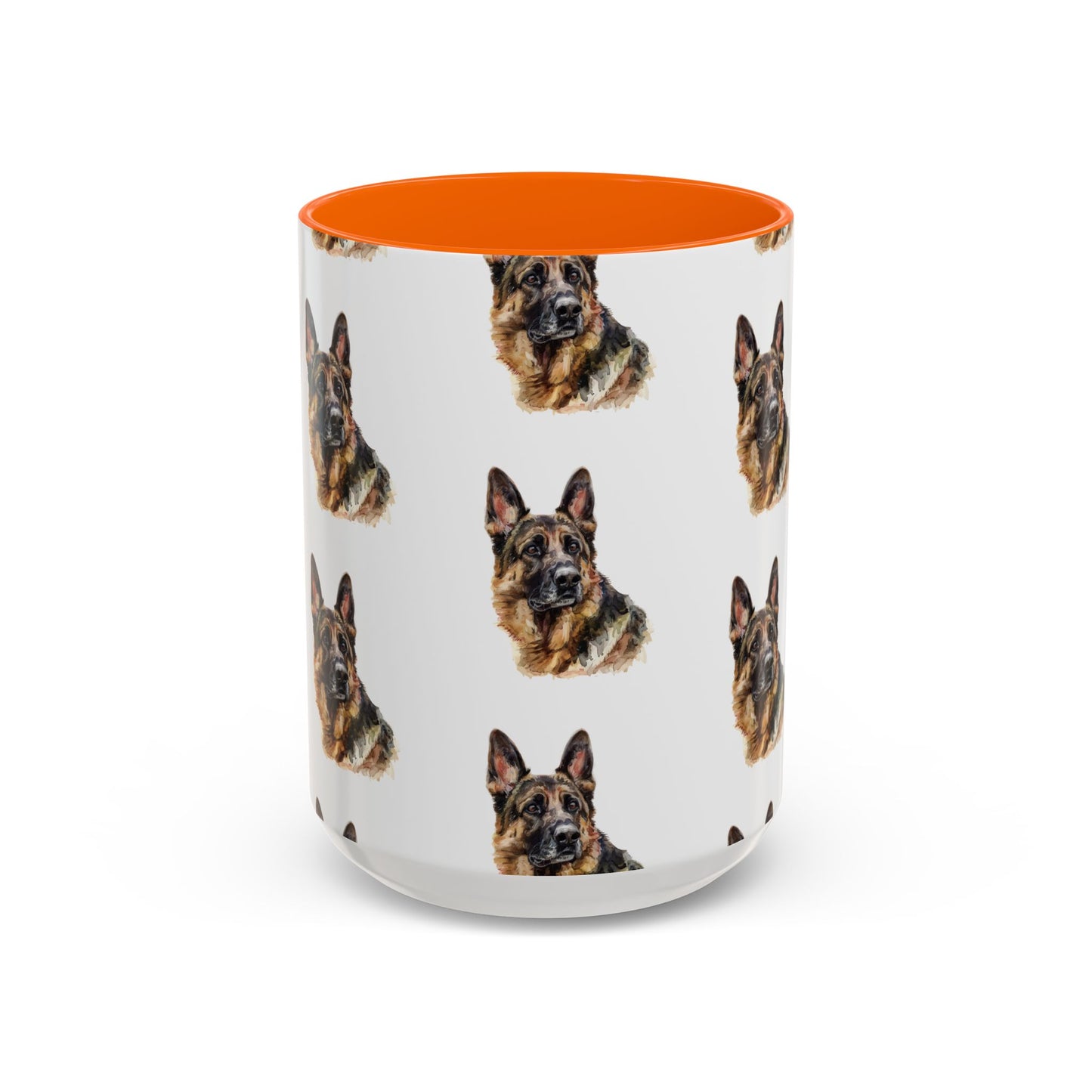 German Shepherd Head 2-Tone Coffee Mug