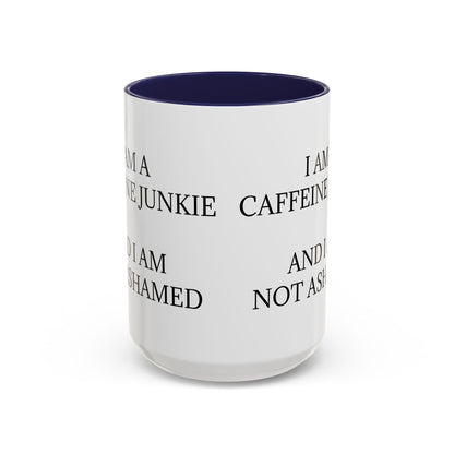 Caffeine Junkie 2-Tone Coffee Mug