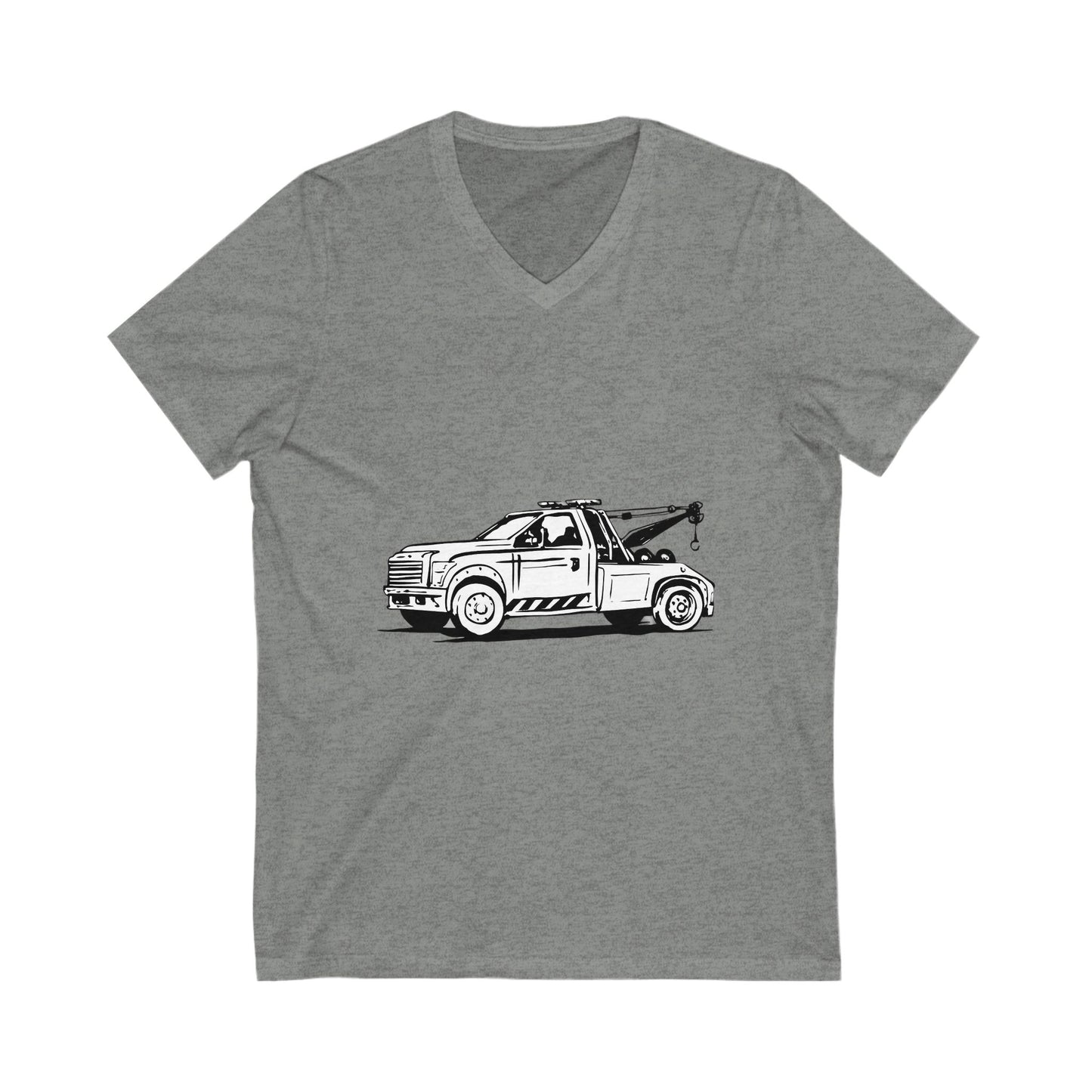 Wheel Lift Tow Truck Unisex Short Sleeve V-Neck Tee