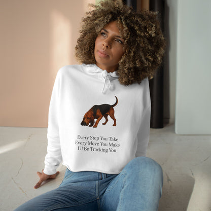 Tracking You Women's Crop Hoodie