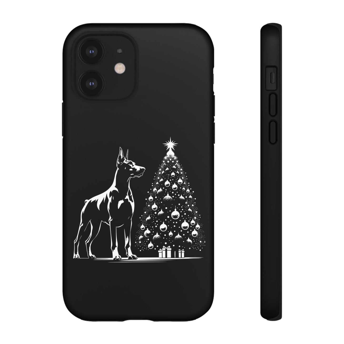 Doberman Christmas Tree iPhone Case