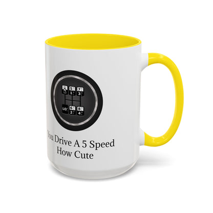 5 Speed How Cute 2-Tone Coffee Mug