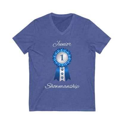 Junior Showmanship Unisex Short Sleeve V-Neck Tee