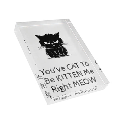 Kitten Me Acrylic Photo Block