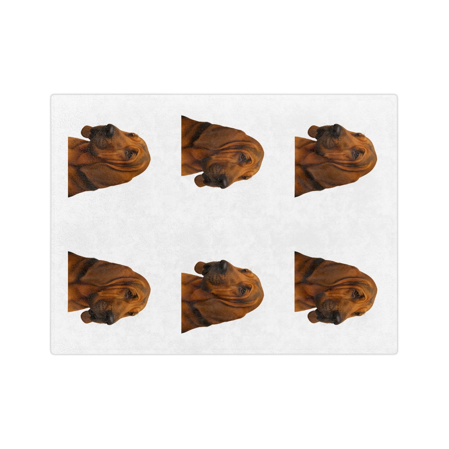 Bloodhound Head Velveteen Microfiber Blanket