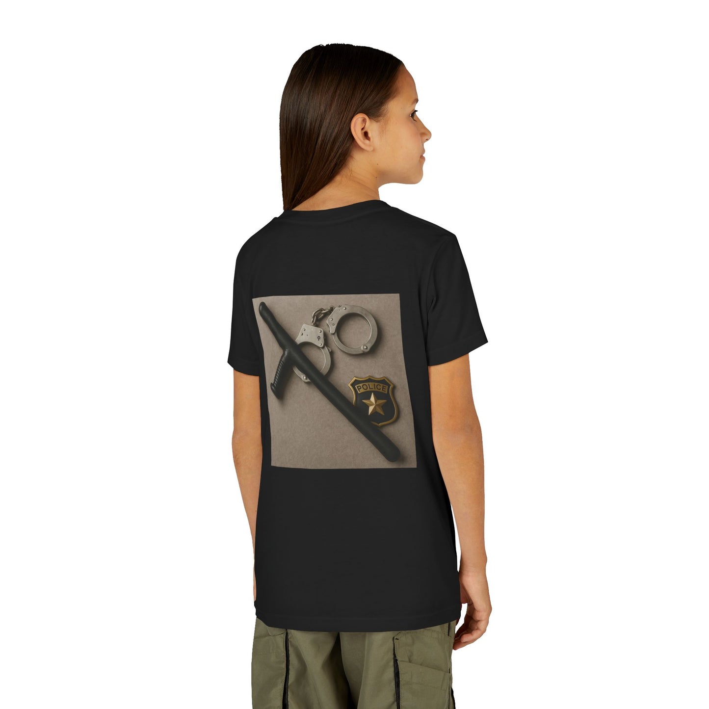 Law Enforcement Appreciation Youth Unisex Short Sleeve Crewneck Tee