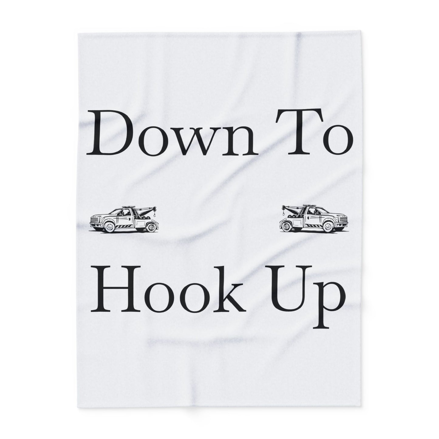 Down To Hook Up Arctic Fleece Blanket