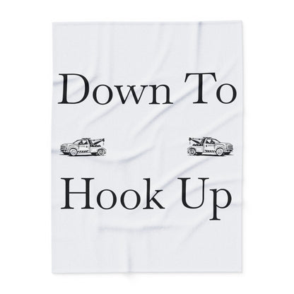Down To Hook Up Arctic Fleece Blanket