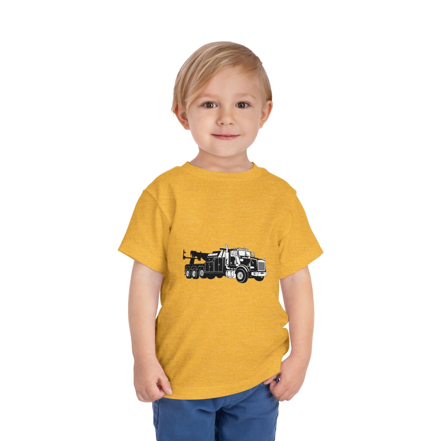 Heavy Tow Truck Toddler Unisex Short Sleeve Crewneck Tee
