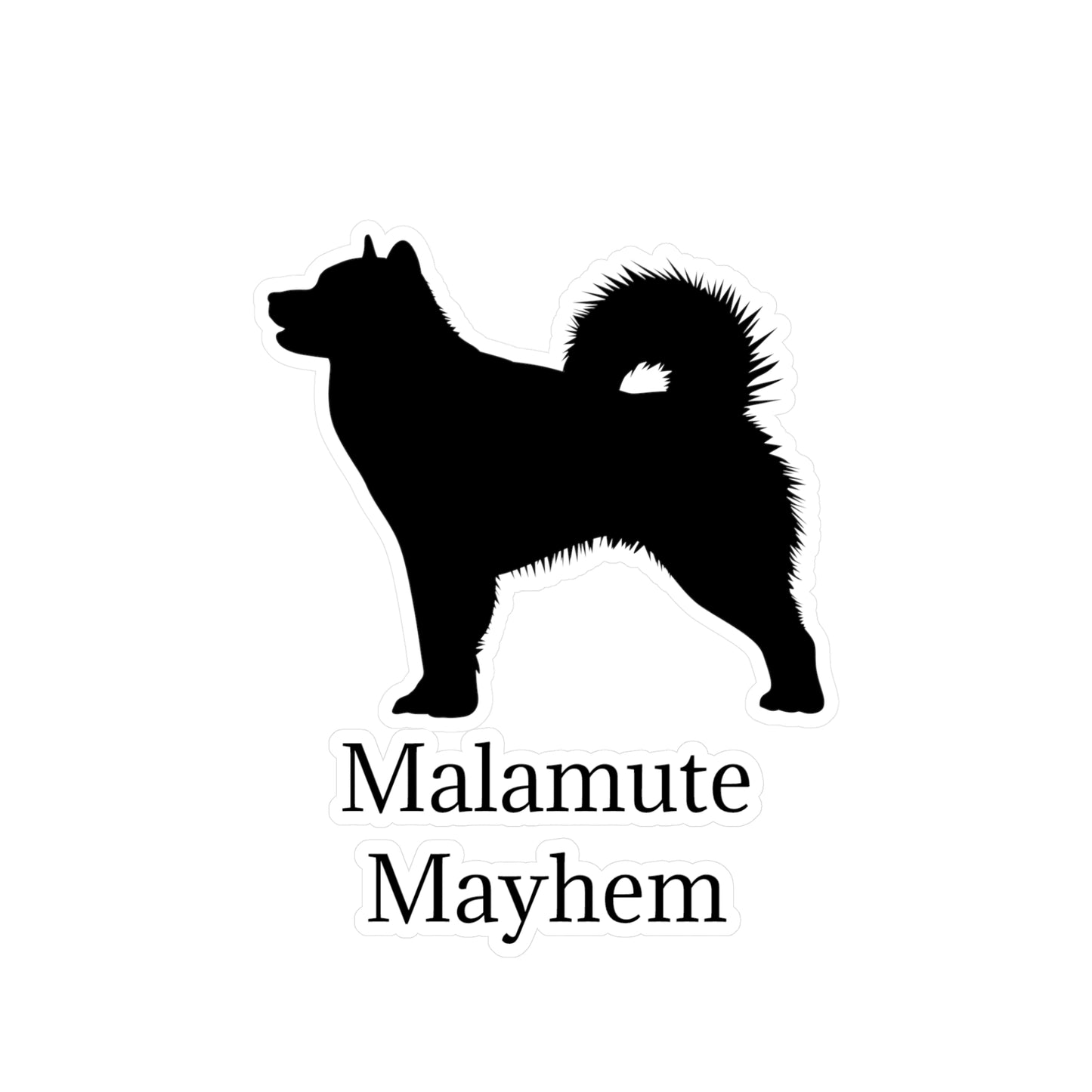 Malamute Mayhem Vinyl Decal