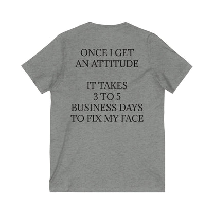Fix My Face Unisex Short Sleeve V-Neck Tee