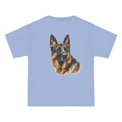 German Shepherd Head Men's Short-Sleeve Crewneck Tee