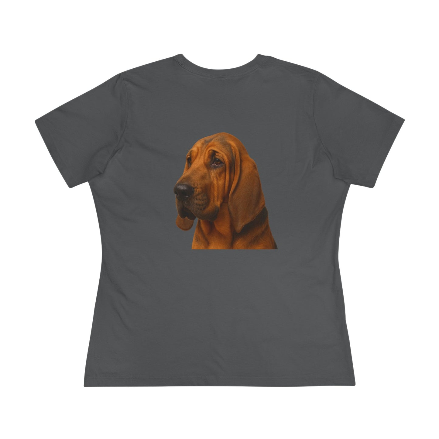 Bloodhound Head Women's Short Sleeve Crewneck Tee
