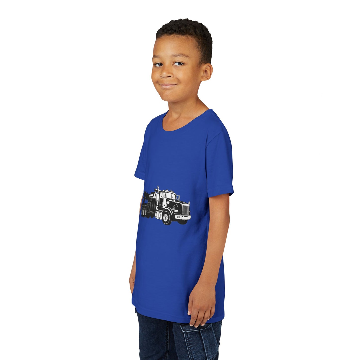 Heavy Tow Truck Youth Unisex Short Sleeve Crewneck Tee