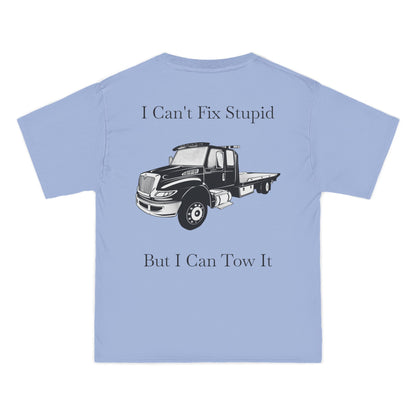 I Can't Fix Stupid Flatbed Men's Short-Sleeve Crewneck Tee