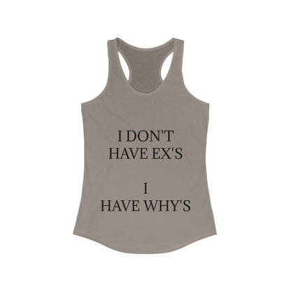 X's And Y's Women's Racerback Tank