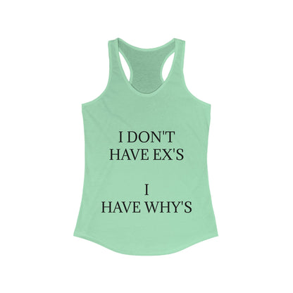 X's And Y's Women's Racerback Tank
