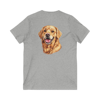 Golden Head Unisex Short Sleeve V-Neck Tee