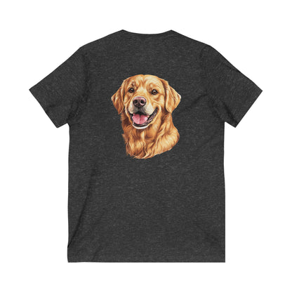 Golden Head Unisex Short Sleeve V-Neck Tee