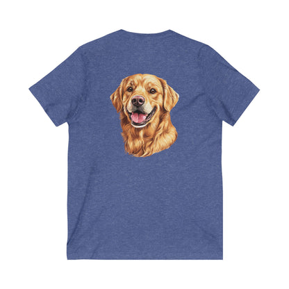 Golden Head Unisex Short Sleeve V-Neck Tee