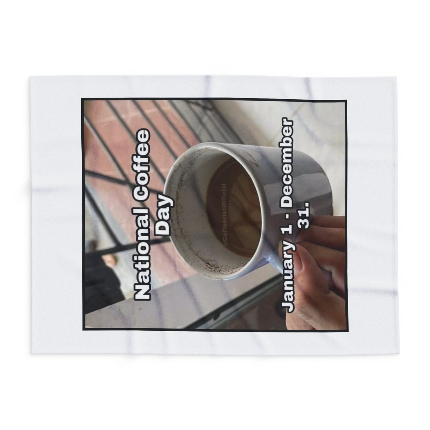 National Coffee Day Arctic Fleece Blanket