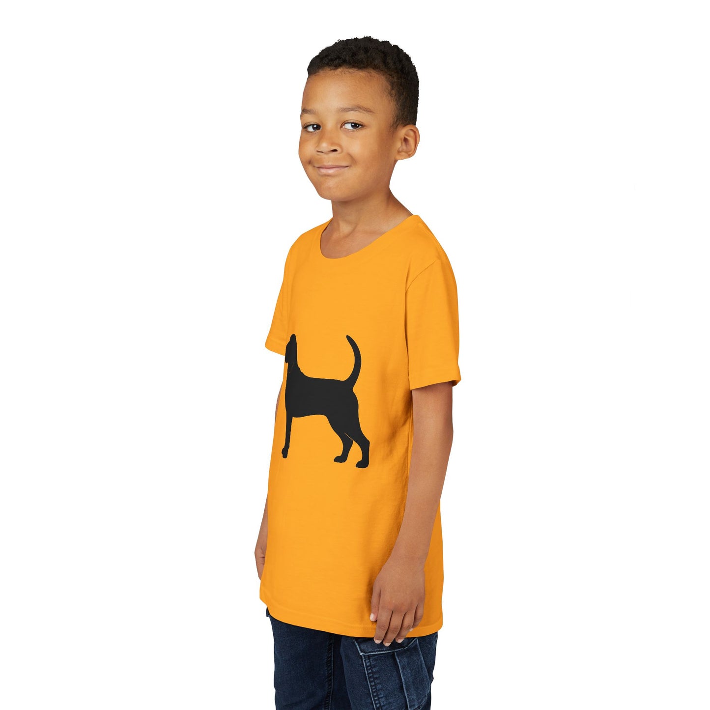 Bloodhound Silhouette Youth Unisex Short Sleeve Crewneck Tee