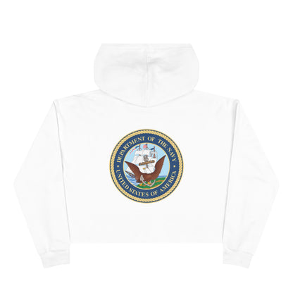 US Navy Women's Crop Hoodie