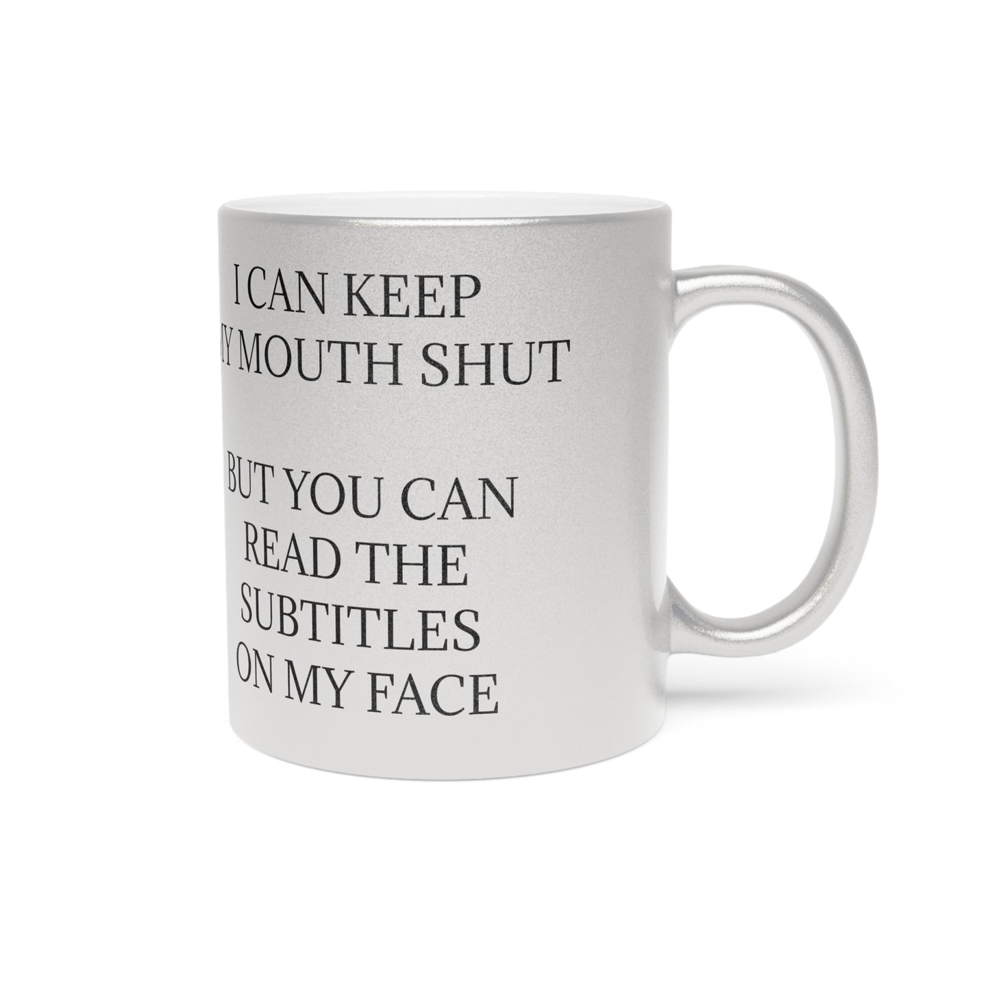 Subtitles Metallic Coffee Mug