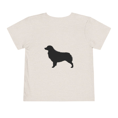 Aussie Silhouette Toddler Unisex Short Sleeve Crewneck Tee