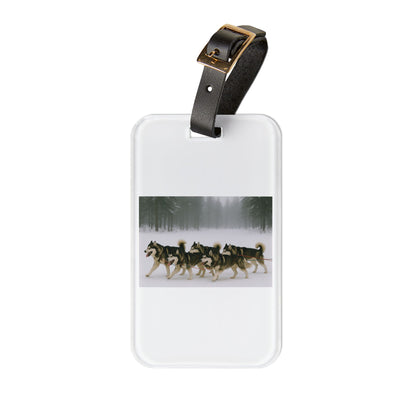 Mush On Leather Strap Luggage Tag