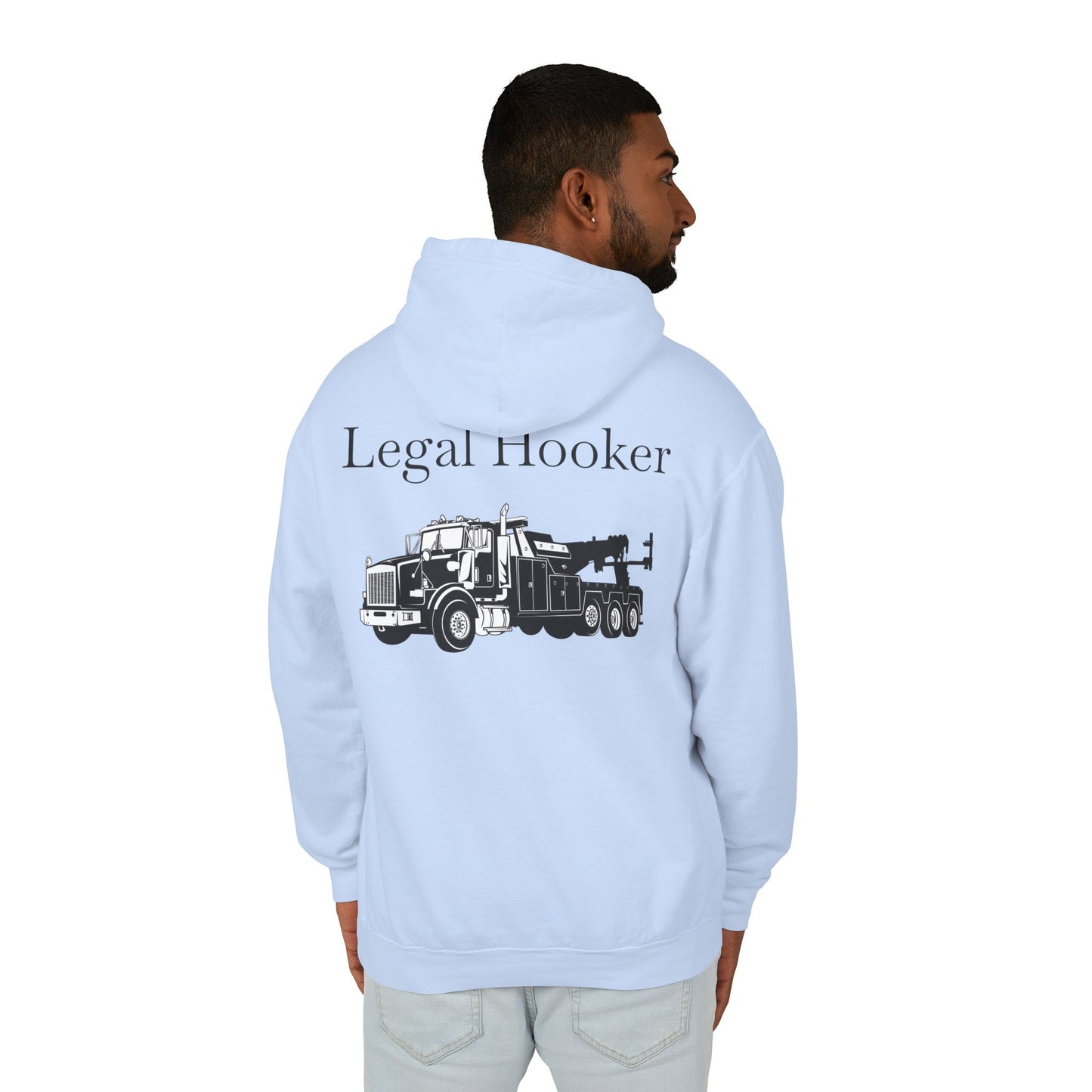 Legal H**ker Heavy Tow Truck Unisex Lightweight Hoodie