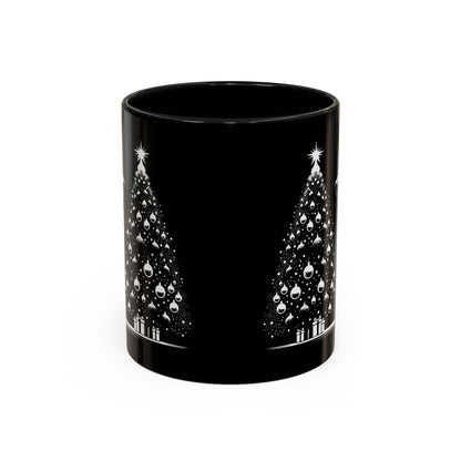 Doberman Christmas Tree 2-Tone Coffee Mug