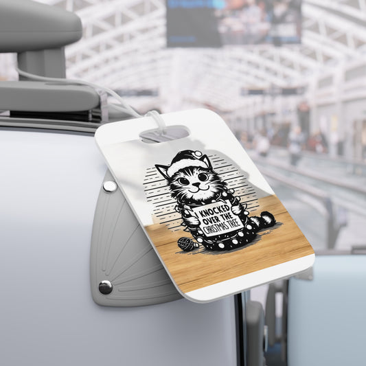 Naughty Cat Luggage Tag