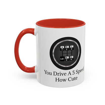 5 Speed How Cute 2-Tone Coffee Mug