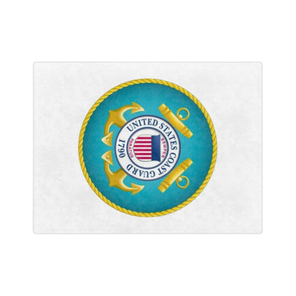 US Coast Guard Velveteen Microfiber Blanket